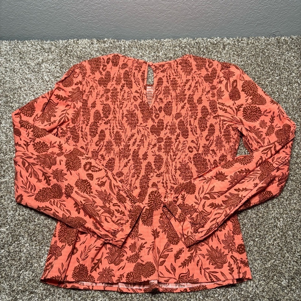Universal Thread Coral Patterned Blouse - Picture 11 of 12